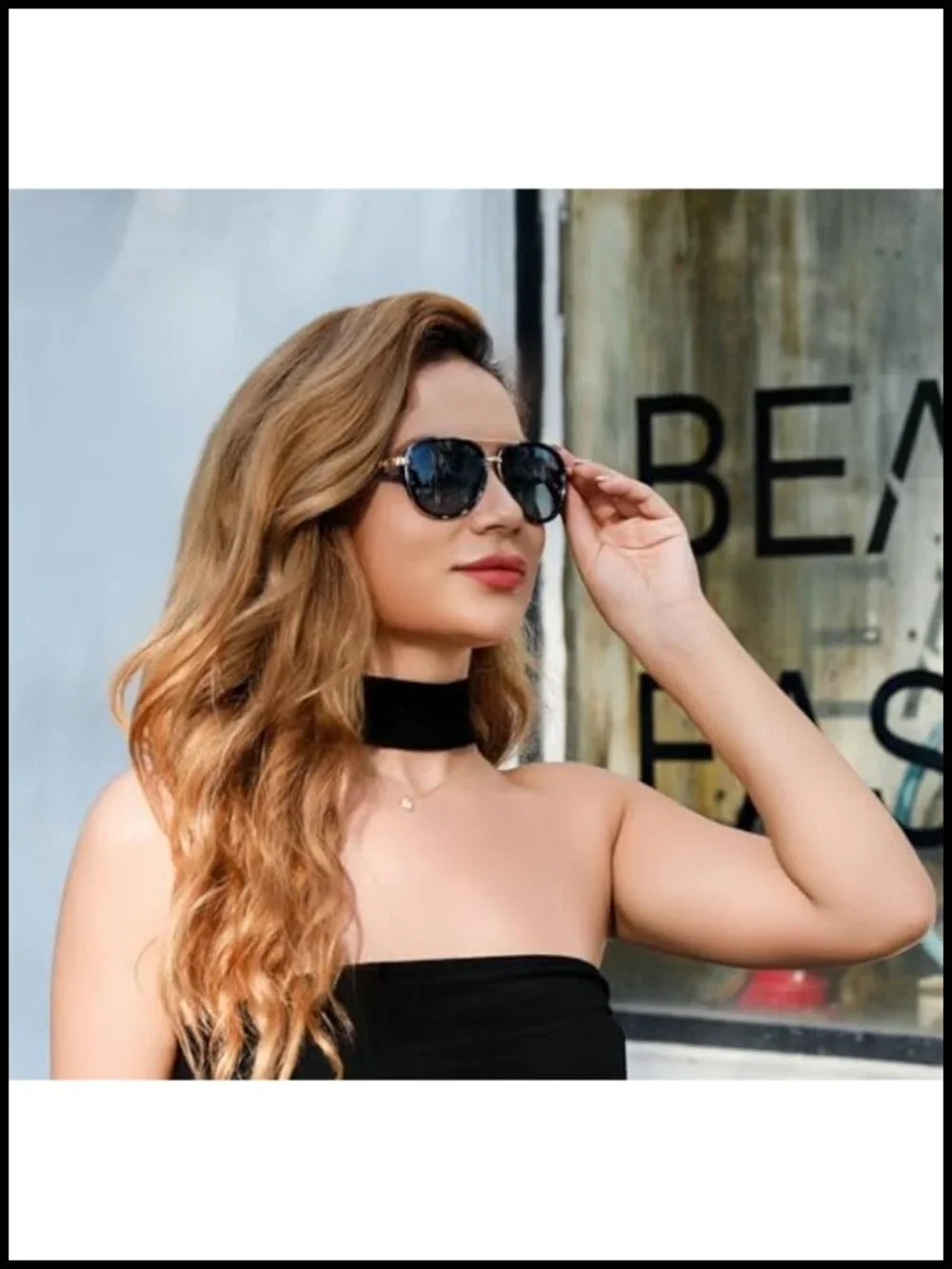 Retro Polarized Aviator Sunglasses with UV400 Protection